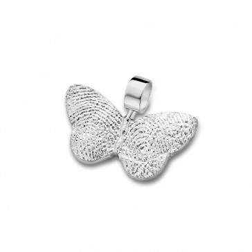 pendant, anhø¤nger, hanger, fingerprint, fingerabdrø¼ck, vingeradruk, butterfly, gold, white,