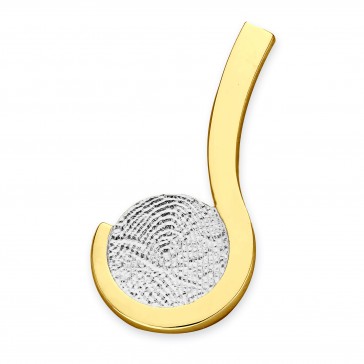 pendant, anhø¤nger, hanger, fingerprint, fingerabdrø¼ck, vingeradruk, loving, gold, goud, white, yellow