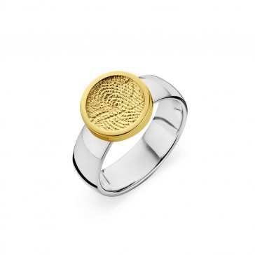 ring, fingerprint, fingerabdrück, vingerafdruk, bliss 1, gold, goud, yellow, white,