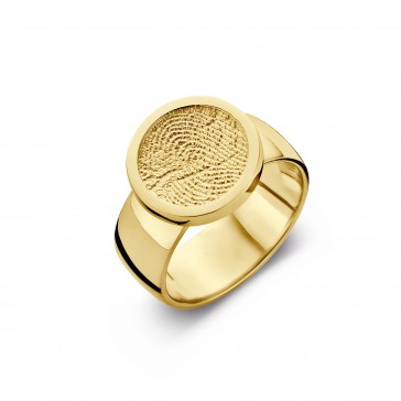 ring, fingerprint, fingerabdrück, vingeradruk, bliss 2, gold, goud, yellow,