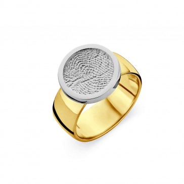 ring, fingerprint, fingerabdrück, vingeradruk, bliss 2, gold, goud, white, yellow,