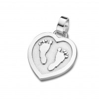 pendant, anhänger, hanger, footprint, Fussabdrück, voetafdruk, tiny hart, heart, gold, goud, white, wit,